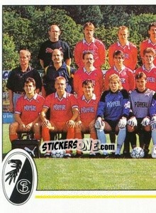 Sticker Mannschaft SC Freiburg - German Football Bundesliga 1990-1991 n. 375 - Panini