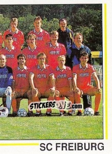 Sticker Mannschaft SC Freiburg - German Football Bundesliga 1990-1991 n. 376 - Panini