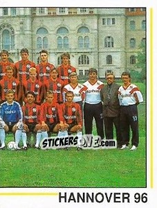 Sticker Mannschaft Hannover 96 - German Football Bundesliga 1990-1991 n. 378 - Panini