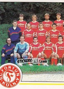 Sticker Mannschaft Fortuna Köln - German Football Bundesliga 1990-1991 n. 383 - Panini