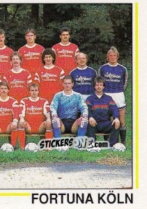 Sticker Mannschaft Fortuna Köln - German Football Bundesliga 1990-1991 n. 384 - Panini