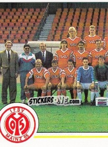 Sticker Mannschaft FSV Mainz 05 - German Football Bundesliga 1990-1991 n. 385 - Panini
