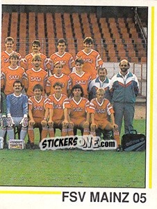 Sticker Mannschaft FSV Mainz 05 - German Football Bundesliga 1990-1991 n. 386 - Panini