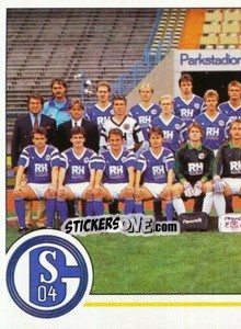 Sticker Mannschaft FC Schalke 04 - German Football Bundesliga 1990-1991 n. 399 - Panini