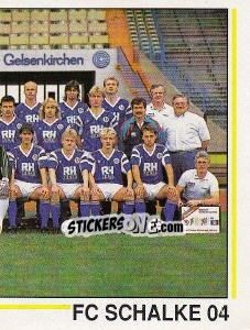 Sticker Mannschaft FC Schalke 04 - German Football Bundesliga 1990-1991 n. 400 - Panini