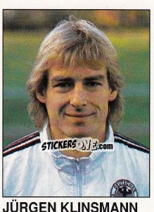 Sticker Jürgen Klinsmann - German Football Bundesliga 1990-1991 n. 408 - Panini