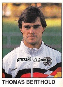 Sticker Thomas Berthold - German Football Bundesliga 1990-1991 n. 410 - Panini