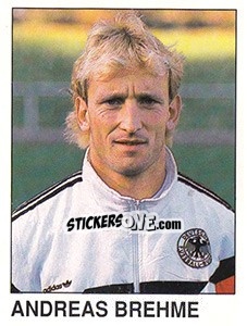 Sticker Andreas Brehme - German Football Bundesliga 1990-1991 n. 412 - Panini