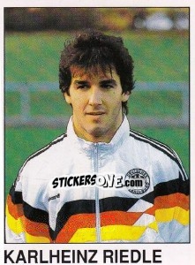 Sticker Karlheinz Riedle - German Football Bundesliga 1990-1991 n. 419 - Panini