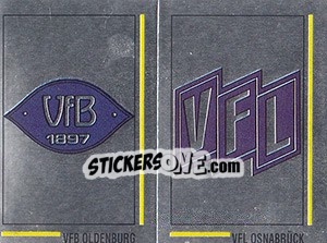 Sticker Wappen (VfB Oldenburg / VfL Osnabrück ) - German Football Bundesliga 1990-1991 - Panini