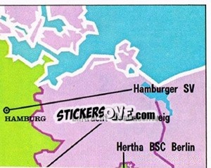 Cromo Map (2) - German Football Bundesliga 1978-1979 - Panini