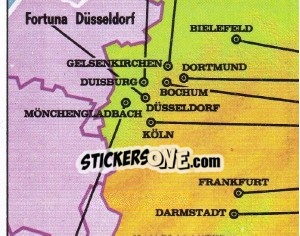 Sticker Map (3) - German Football Bundesliga 1978-1979 - Panini