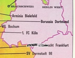 Figurina Map (4) - German Football Bundesliga 1978-1979 n. 4 - Panini