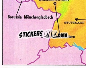 Cromo Map (5) - German Football Bundesliga 1978-1979 - Panini