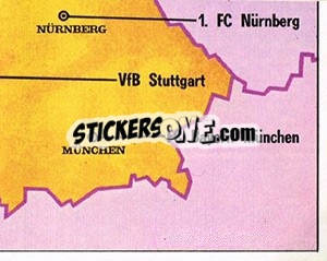 Sticker Map (6) - German Football Bundesliga 1978-1979 - Panini