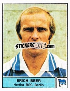 Sticker Erich Beer - German Football Bundesliga 1978-1979 - Panini