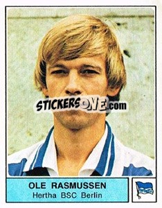 Cromo Ole Rasmussen - German Football Bundesliga 1978-1979 - Panini