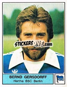 Sticker Bernd Gersdorff - German Football Bundesliga 1978-1979 - Panini