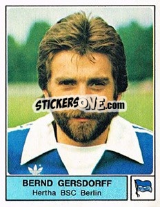 Sticker Bernd Gersdorff - German Football Bundesliga 1978-1979 n. 22 - Panini
