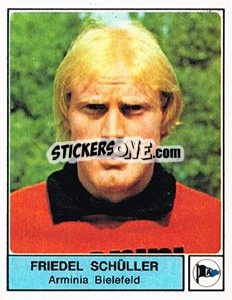 Sticker Friedel Schüller - German Football Bundesliga 1978-1979 n. 38 - Panini