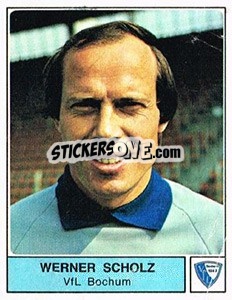 Sticker Werner Scholz - German Football Bundesliga 1978-1979 - Panini