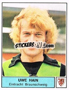 Cromo Uwe Hain - German Football Bundesliga 1978-1979 - Panini