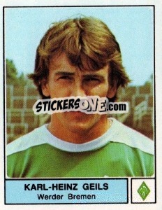 Cromo Karl-Heinz Geils - German Football Bundesliga 1978-1979 - Panini