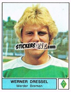 Sticker Werner Dressel - German Football Bundesliga 1978-1979 - Panini