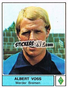 Cromo Albert Voss - German Football Bundesliga 1978-1979 - Panini