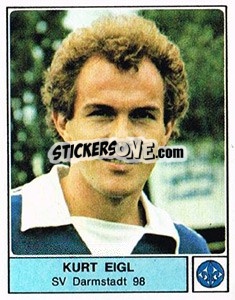 Cromo Kurt Eigl - German Football Bundesliga 1978-1979 - Panini