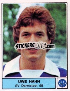Sticker Uwe Hahn - German Football Bundesliga 1978-1979 - Panini