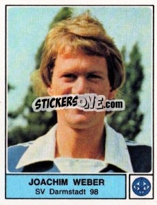 Sticker Joachim Weber - German Football Bundesliga 1978-1979 - Panini