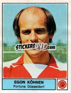 Sticker Egon Köhnen - German Football Bundesliga 1978-1979 - Panini
