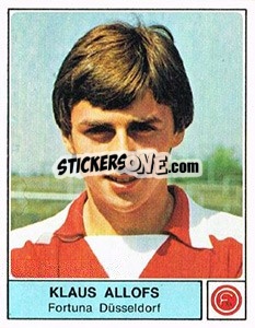 Sticker Klaus Allofs - German Football Bundesliga 1978-1979 n. 129 - Panini