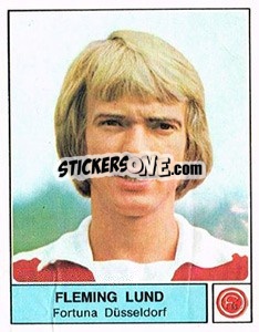 Sticker Fleming Lund - German Football Bundesliga 1978-1979 - Panini