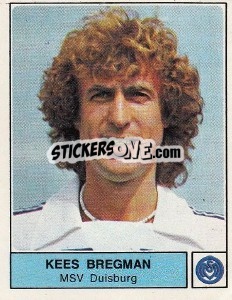 Figurina Kees Bregman - German Football Bundesliga 1978-1979 - Panini