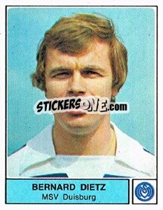 Cromo Bernhard Dietz - German Football Bundesliga 1978-1979 - Panini