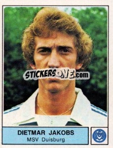 Cromo Dietmar Jakobs - German Football Bundesliga 1978-1979 - Panini