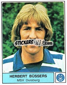 Cromo Herbert Büssers - German Football Bundesliga 1978-1979 - Panini