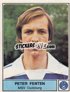 Cromo Peter Fenten - German Football Bundesliga 1978-1979 - Panini