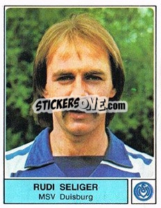 Cromo Rudi Seliger - German Football Bundesliga 1978-1979 - Panini