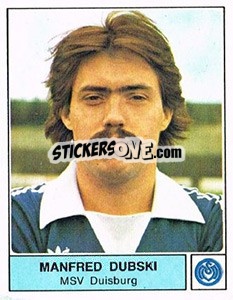 Cromo Manfred Dubski - German Football Bundesliga 1978-1979 - Panini