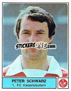 Sticker Peter Schwarz - German Football Bundesliga 1978-1979 - Panini