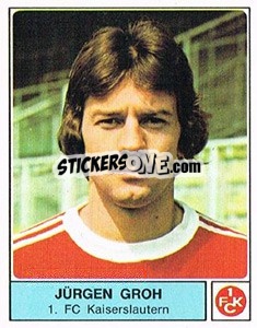 Cromo Jürgen Groh - German Football Bundesliga 1978-1979 - Panini