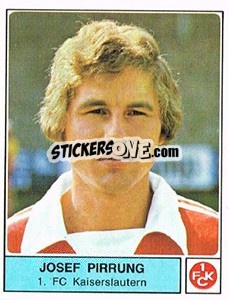 Sticker Josef Pirrung - German Football Bundesliga 1978-1979 - Panini