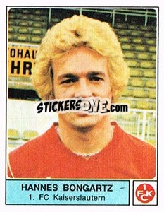 Sticker Hannes Bongartz - German Football Bundesliga 1978-1979 - Panini