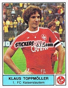 Sticker Klaus Toppmöller - German Football Bundesliga 1978-1979 - Panini