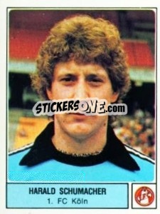Sticker Harald Schuhmacher - German Football Bundesliga 1978-1979 n. 216 - Panini