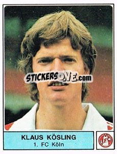 Cromo Klaus Kösling - German Football Bundesliga 1978-1979 - Panini