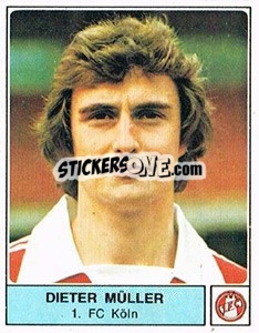 Sticker Dieter Müller - German Football Bundesliga 1978-1979 - Panini